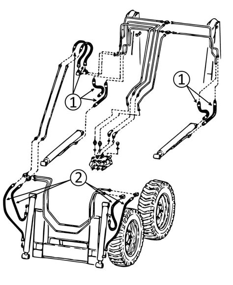 what size hydraulic hose on bobcat skid steer|bobcat hydraulic hose replacement.